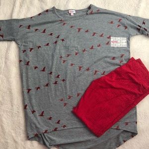 Lularoe Irma Top & Leggings Pair